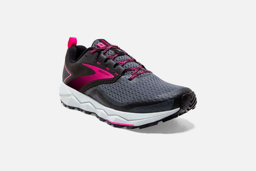 Brooks Divide 2 Trail Running Shoes - Womens - Black/Pink - JB2158469